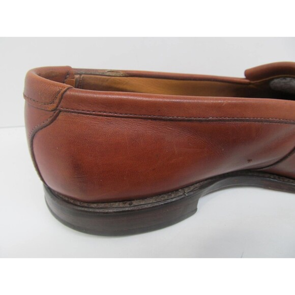 Allen Edmonds Newport Brown Leather Full Strap Tassel Loafers Mens Size 9 D main image 10